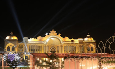 The golden crown resort night decor 2024
