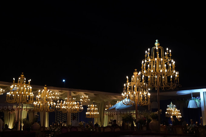 The golden crown resort night decor
