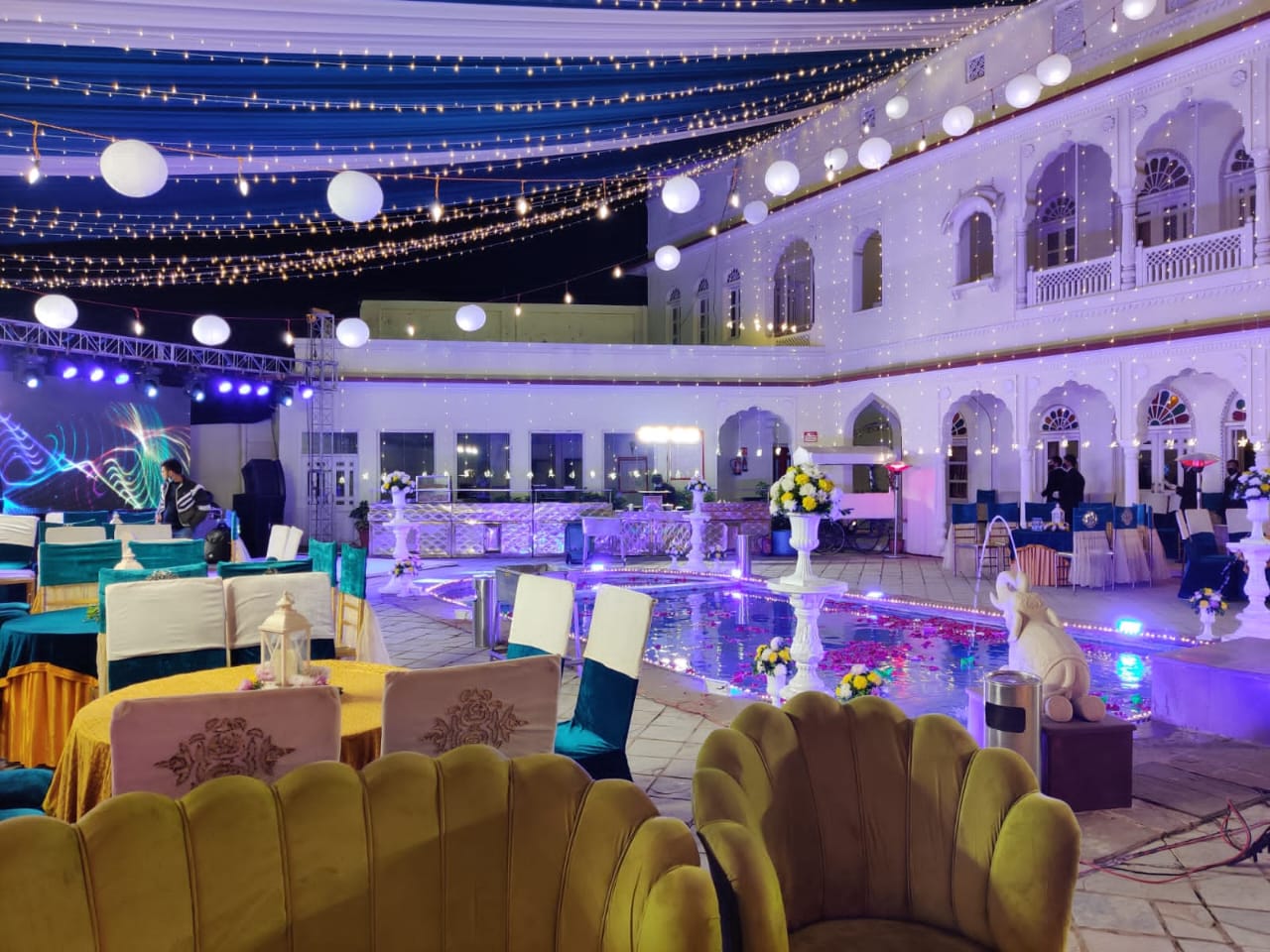 The golden crown resort outside sitting