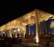 Home The golden crown resort outside sitting night